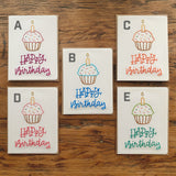 Happy Birthday Cupcake Card