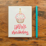 Happy Birthday Cupcake Card