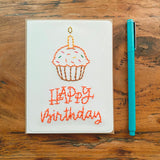 Happy Birthday Cupcake Card