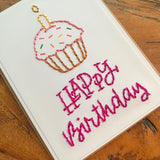 Happy Birthday Cupcake Card