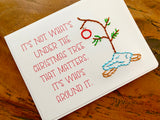 Charlie Brown Christmas Tree Card