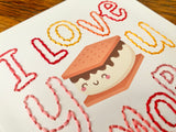I Love You S'More Card