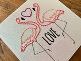 Flamingo Love Card