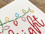 Merry and Bright Christmas Lights Card
