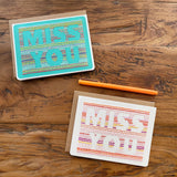 Miss You Card