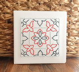 Birds of Paradise Hand Sewn Card-Cards-The Cole Card Company
