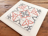 Birds of Paradise Hand Sewn Card-Cards-The Cole Card Company