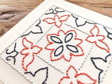 Birds of Paradise Hand Sewn Card-Cards-The Cole Card Company