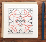 Birds of Paradise Hand Sewn Card-Cards-The Cole Card Company