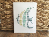Coastal Fish Hand Sewn Card-Cards-The Cole Card Company