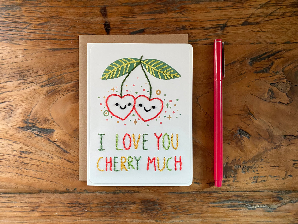 I Love You Cherry Much Card – The Cole Card Company
