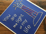 Lighthouse Hand Sewn Card-Cards-The Cole Card Company