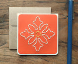 Mini Floral Hand Sewn Card-Cards-The Cole Card Company