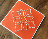 Mini Floral Hand Sewn Card-Cards-The Cole Card Company