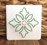 Mini Floral Hand Sewn Card-Cards-The Cole Card Company