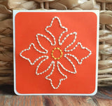 Mini Floral Hand Sewn Card-Cards-The Cole Card Company