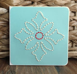 Mini Floral Hand Sewn Card-Cards-The Cole Card Company