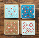 Mini Geometric Hand Sewn Card-Cards-The Cole Card Company