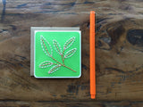 Mini Leaf Hand Sewn Card-Cards-The Cole Card Company