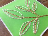 Mini Leaf Hand Sewn Card-Cards-The Cole Card Company