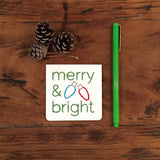 Mini Merry and Bright Christmas Card-Cards-The Cole Card Company