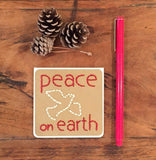 Mini Peace on Earth Christmas Card-Cards-The Cole Card Company