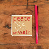 Mini Peace on Earth Christmas Card-Cards-The Cole Card Company