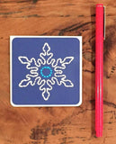 Mini Snowflake Christmas Card-Cards-The Cole Card Company