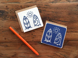 Mini Surfboards Card-Cards-The Cole Card Company