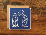 Mini Surfboards Card-Cards-The Cole Card Company