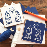 Mini Surfboards Card-Cards-The Cole Card Company