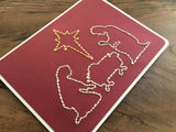 Nativity Scene Hand Sewn Christmas Card-Cards-The Cole Card Company