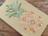 Pineapple Kraft Notebook-Notebook-The Cole Card Company