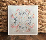 Spanish Tile Design Hand Sewn Card-Cards-The Cole Card Company