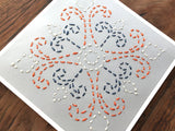 Spanish Tile Design Hand Sewn Card-Cards-The Cole Card Company