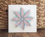 Starburst Design Hand Sewn Card-Cards-The Cole Card Company