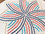 Starburst Design Hand Sewn Card-Cards-The Cole Card Company