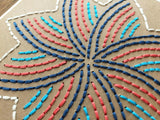 Starburst Design Hand Sewn Card-Cards-The Cole Card Company