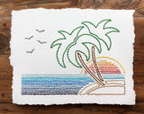 Sunset on the Beach Wall Art | Framed-Wall Art-The Cole Card Company