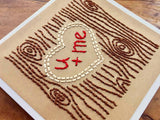 Valentine's Day Hand Sewn Card-Cards-The Cole Card Company