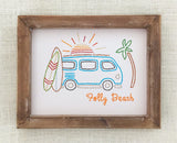 VW Surfer Beach Van | Framed-Wall Art-The Cole Card Company