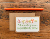 Teacher Appreciation Thank You Card