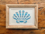 Hand-Sewn Seashell Art