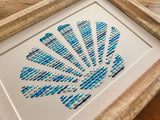 Hand-Sewn Seashell Art