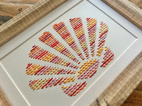 Hand-Sewn Seashell Art