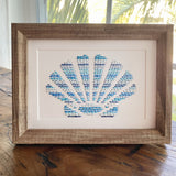 Hand-Sewn Seashell Art