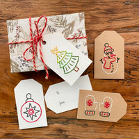 DIY Embroidery Gift Tags Kit