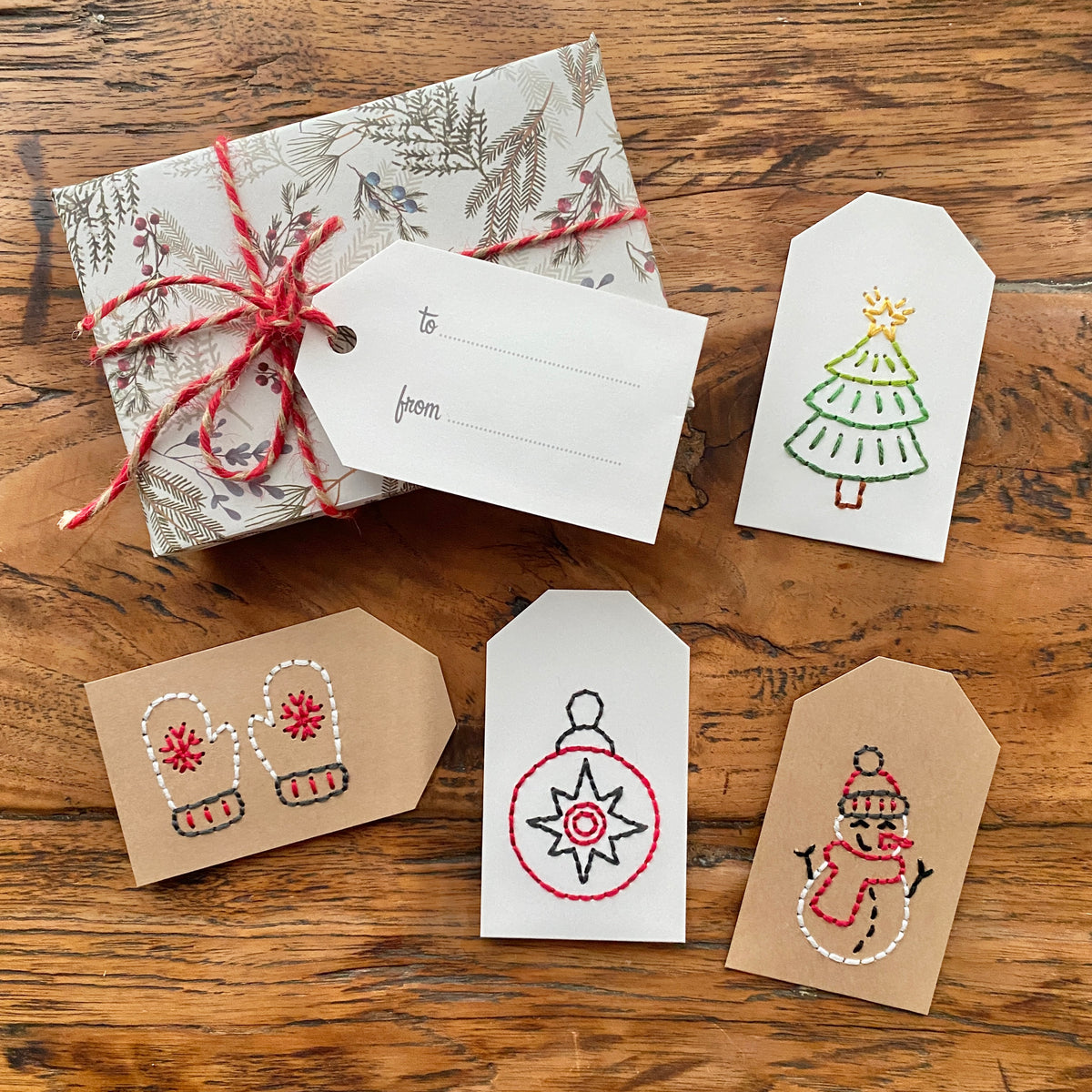DIY Embroidery Gift Tags Kit | The Cole Card Company