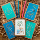 Beach Vibes Hand Sewn Journal
