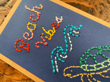 Beach Vibes Hand Sewn Bookmark